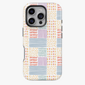 Pastel Doodle Grid Phone Case