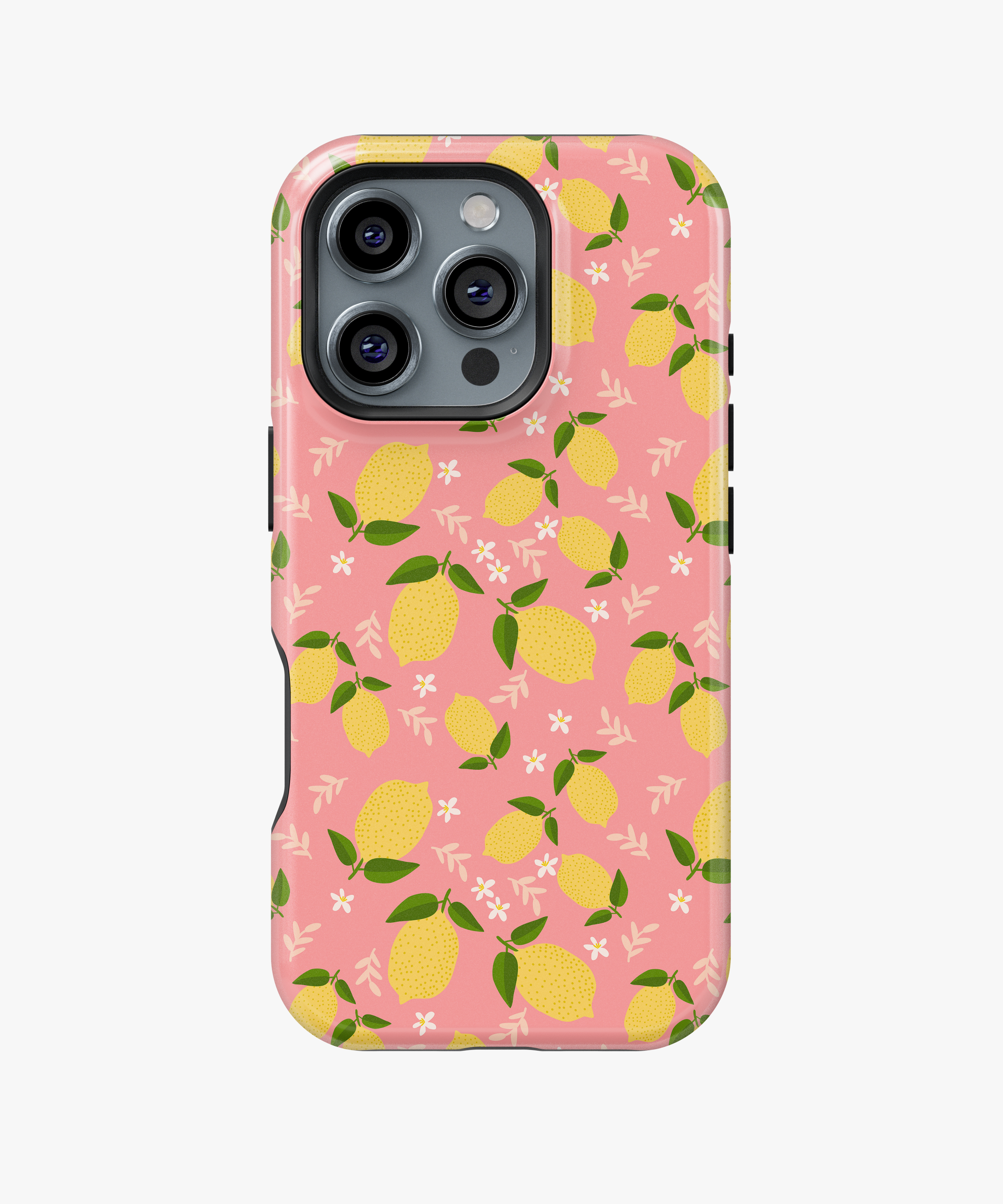 Pink Lemon Branch Phone Case | FireBornGuard Citrus Summer Cover