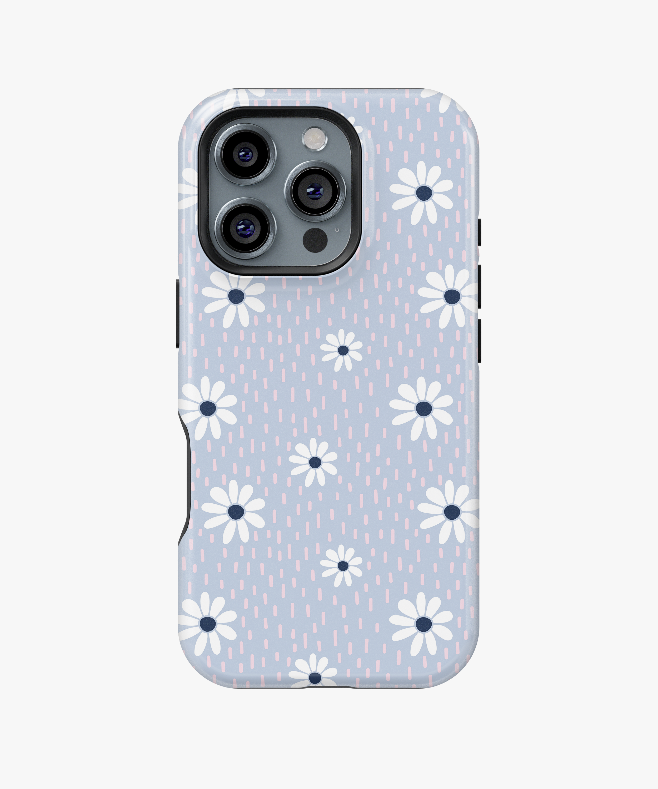 Pastel Daisy Phone Case – Cute White Flowers on Lavender