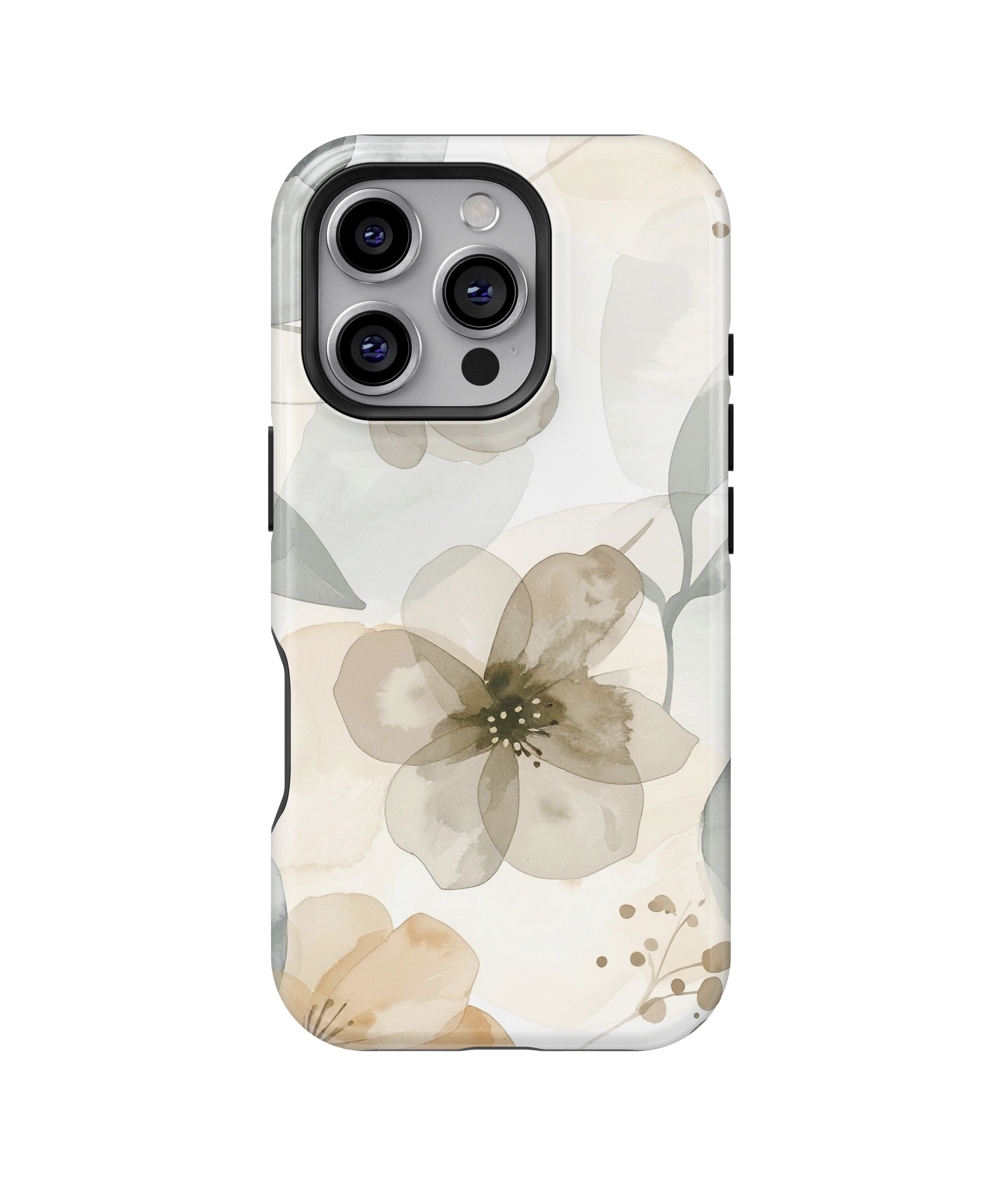 Ivory Bloom | Elegant Floral Phone Case