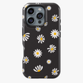 Black Yellow Daisy Phone Case | FireBornGuard Tough Case Cover