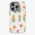 Playful Floral Phone Case – Colorful Flowers on Soft Cream