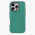 Green Striped Phone Case – Minimal Vertical Lines Design Back Cover
