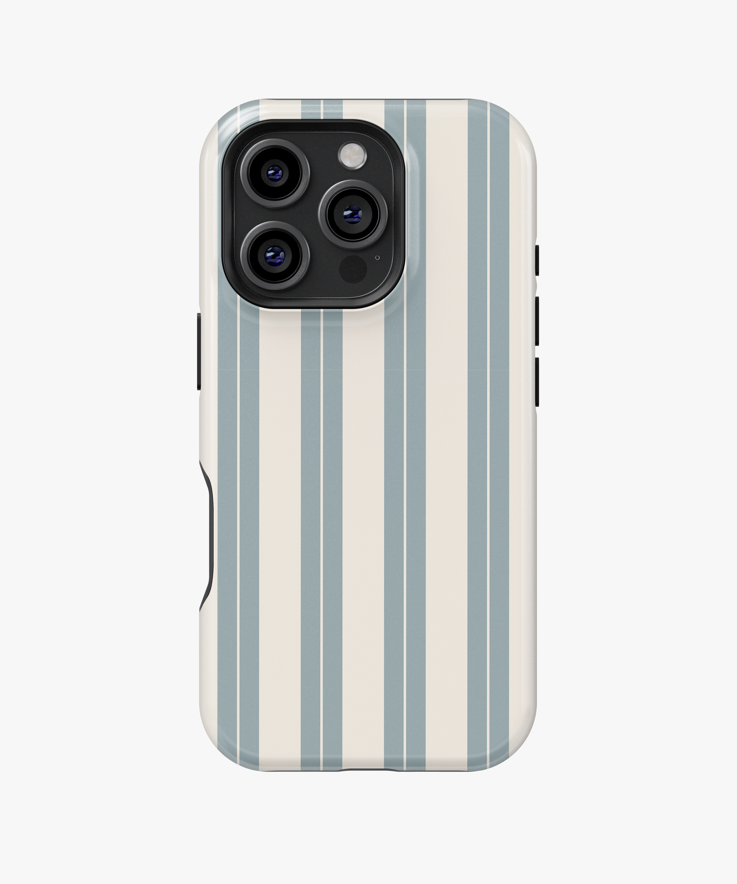 FireBornGuard Blue White Stripe Phone Case – Fresh Summer Fashion Cover