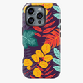 Purple Tropical Leaf Phone Case | FireBornGuard Vibrant Nature Cover