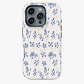 White Blue Flowers Case | Simple Wildflower Pattern Cover