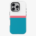 Teal & Pink Block Phone Case – Minimal Color Block Cover