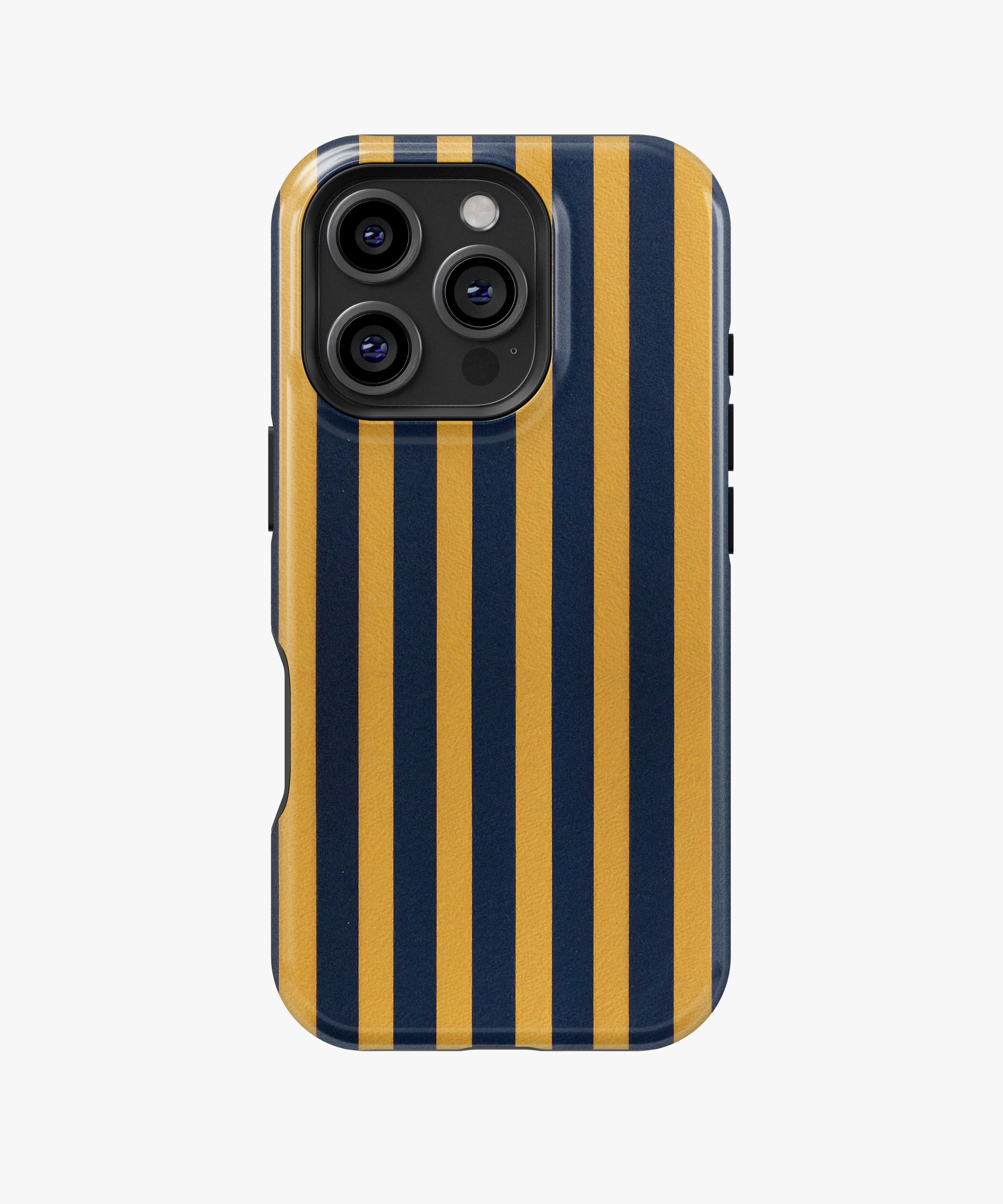 Navy Gold Stripe Phone Case – Classic Nautical