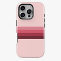 Pink Gradient Stripe Phone Case – Minimal Retro Shades Cover