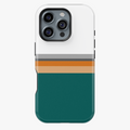 Color Block Phone Case Teal Orange Grey | FireBornGuard Fashion Cover