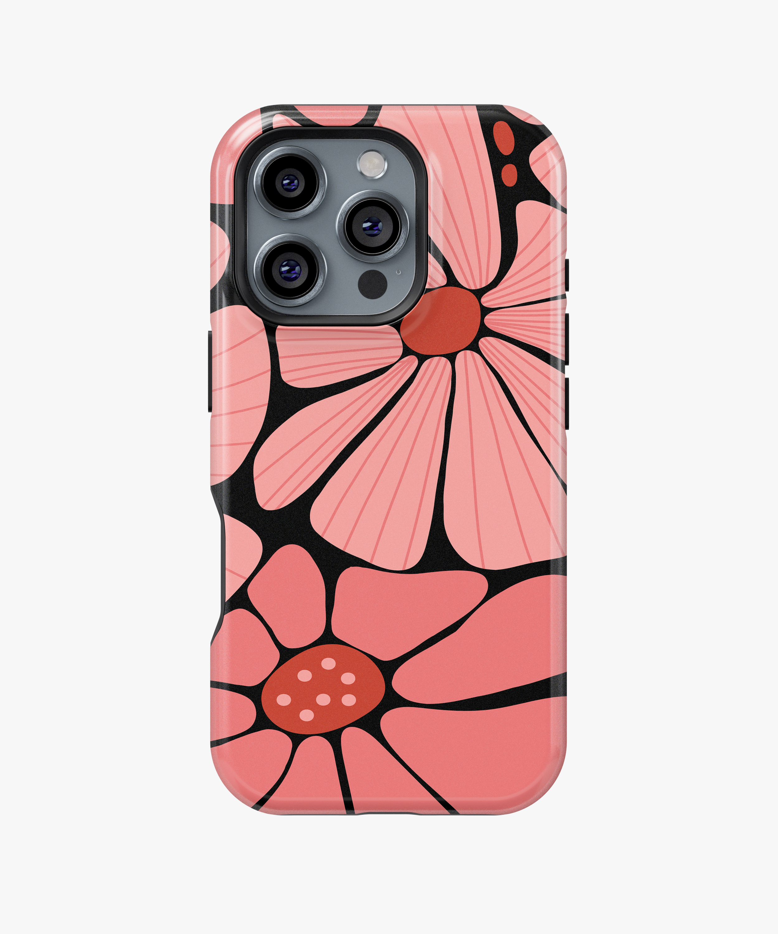 Pink Abstract Flower Case | Bold Floral Phone Cover
