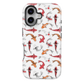 White Koi Fish Case | Red Carp Pattern Phone Cover